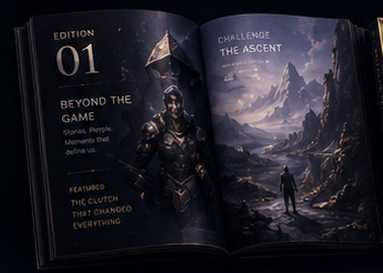 The Edition open: a feature headed Beyond the Game facing a mountain ascent.